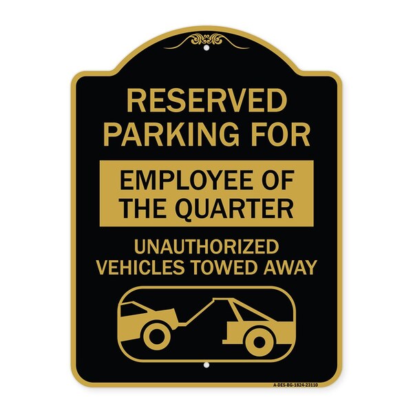 Reserved Parking for Employee of the Quarter Unauthorized Vehicles Towed Away, A-DES-BG-1824-23110